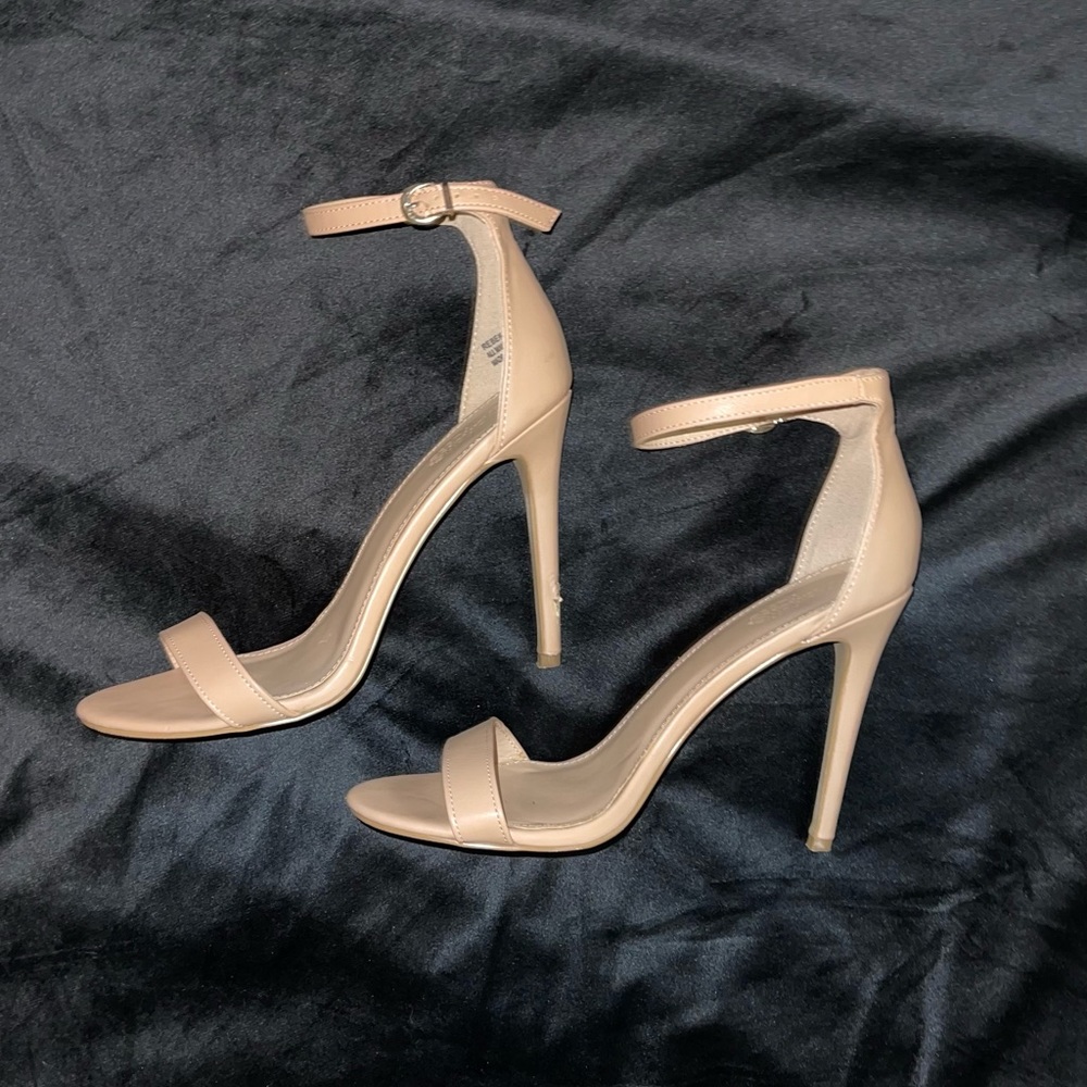 Nude Charlotte Russe Strap Heels